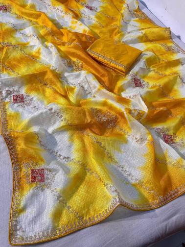 Vinayak pitta work designer surat saree market